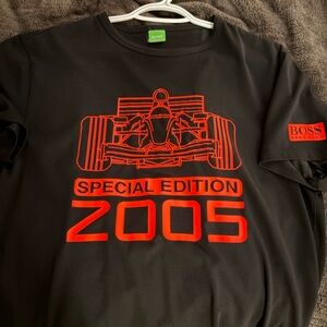 Hugo Boss Black Tee with Red Special Edition Design